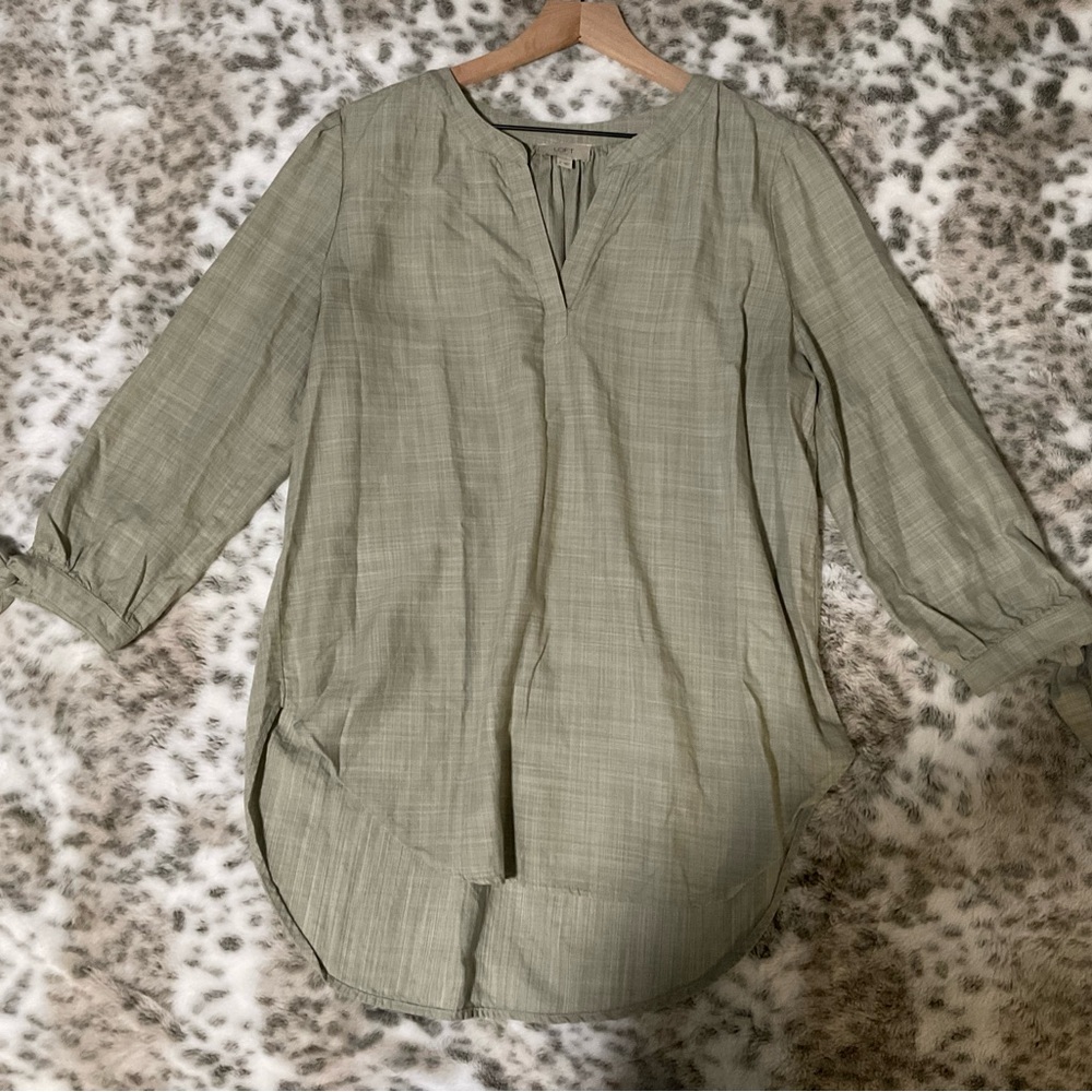 LOFT Sage Green Blouse
